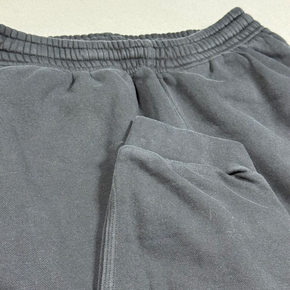 Nike Mens Fleece Joggers Black Swoosh Sweatpants Tapered Cuffs Large